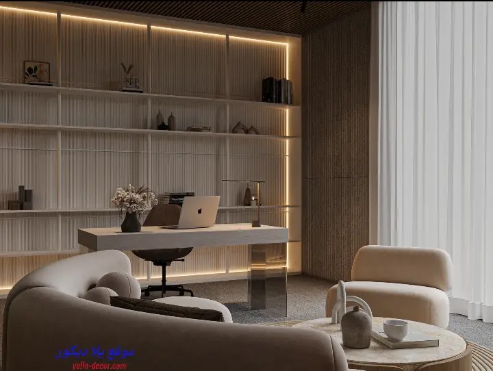 صور ديكورات مكاتب 2024 ديكور مكاتب فخمة
